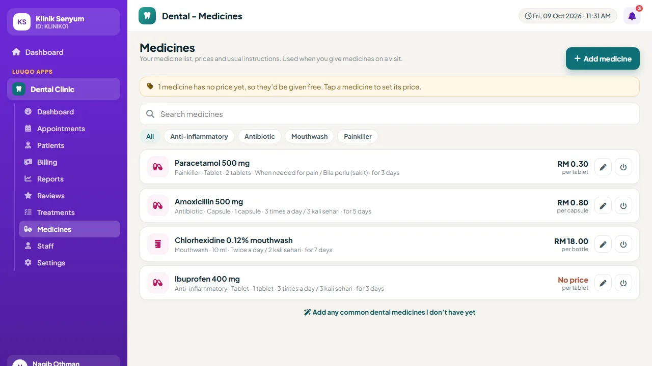Medicines